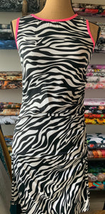 OUTLET - Mummydress med zebrastriber - Str. M (38)