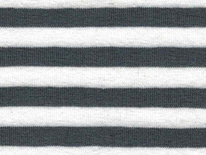 Jersey med striber / Grå og hvid